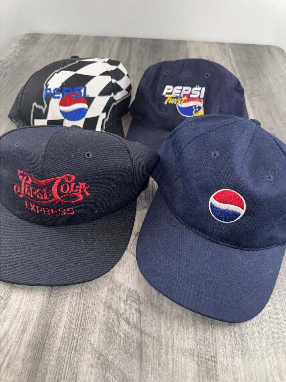 Pepsi Vintage Lot Of 4 Hats